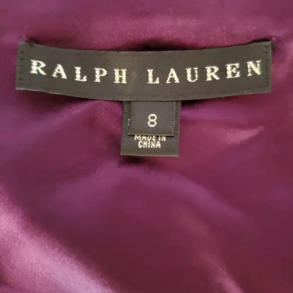 Ralph Lauren Collection Silk Cocktail Mini Dress Formal Fit & Flare 8 Party midi - Picture 5 of 8